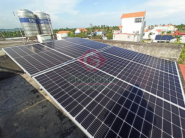 Lắp điện mặt trời tại Hải Phòng hệ hoà lưới 3kW
