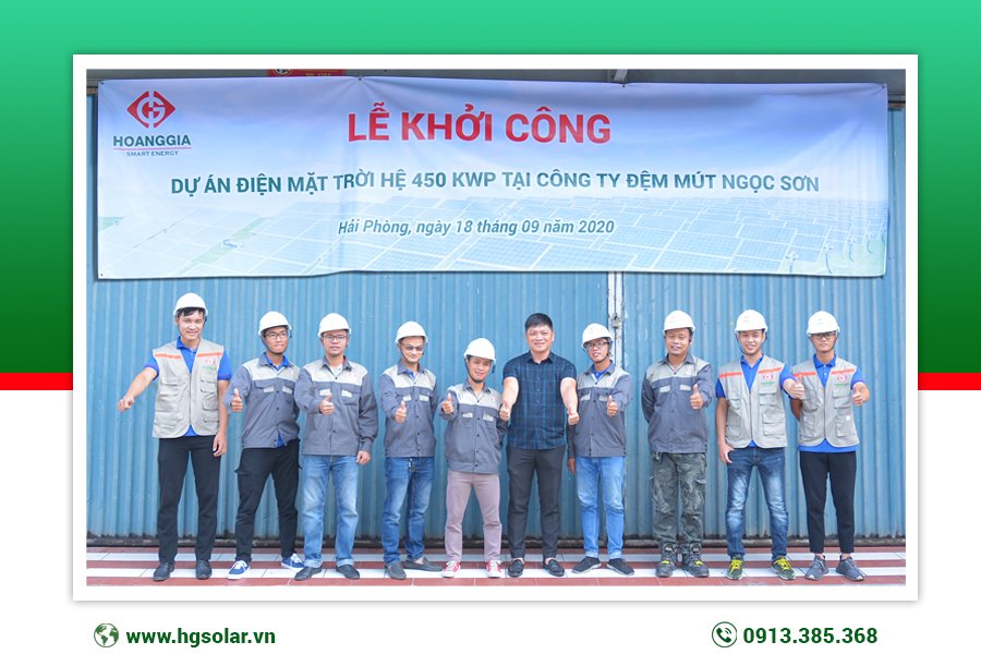 Lễ khởi công dự án hệ thống điện mặt trời 450kwp tại Hải Phòng