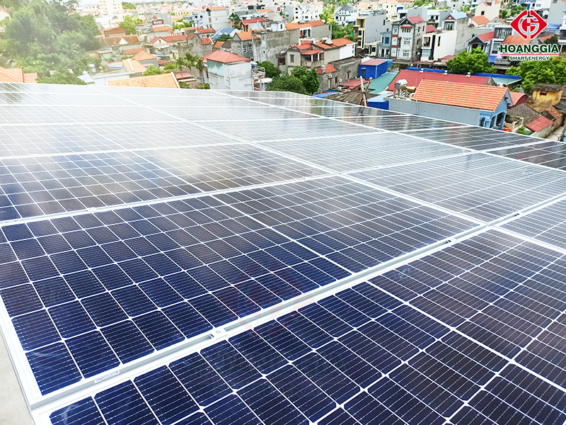 Hệ thống điện mặt trời 10kw hòa lưới tại thị trấn Núi Đèo huyện Thủy Nguyên, Hải Phòng