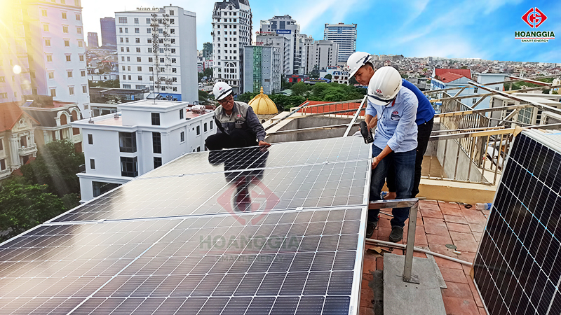 Điện năng lượng mặt trời hòa lưới dành cho tòa nhà căn hộ cho thuê văn phòng tại Hải Phòng 