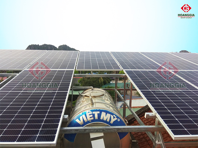 Điện mặt trời hòa lưới 5kw 1 pha cho hộ gia đình tại xã Gia Minh, Thủy Nguyên