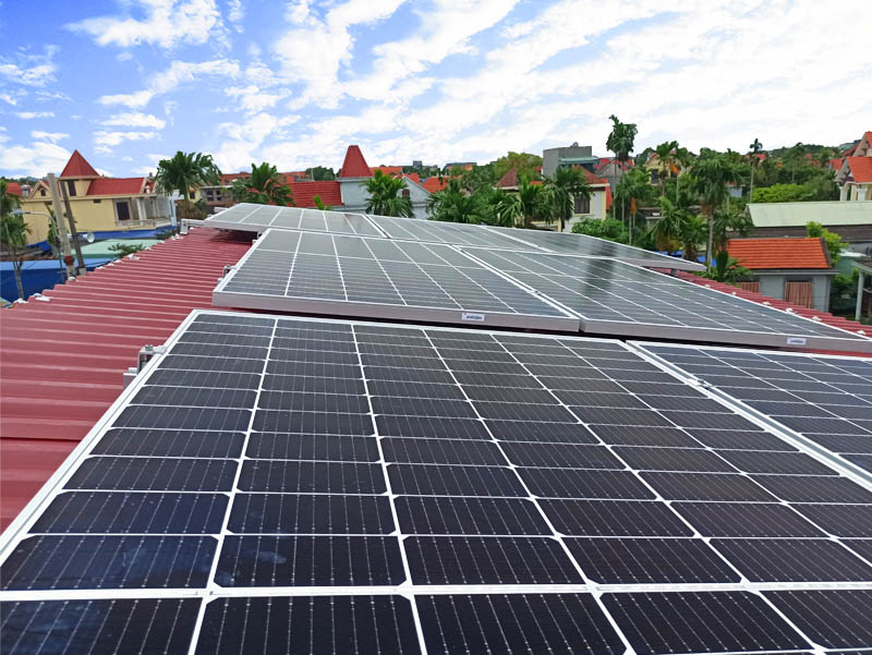 Lắp đặt điện mặt trời hybrid lưu trữ 4.5kW tại Thuỷ Nguyên Hải Phòng