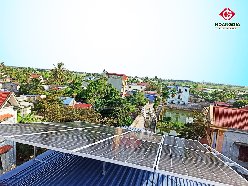 Hệ thống điện mặt trời hybrid 6,24kw tại huyện An Lão, Hải Phòng