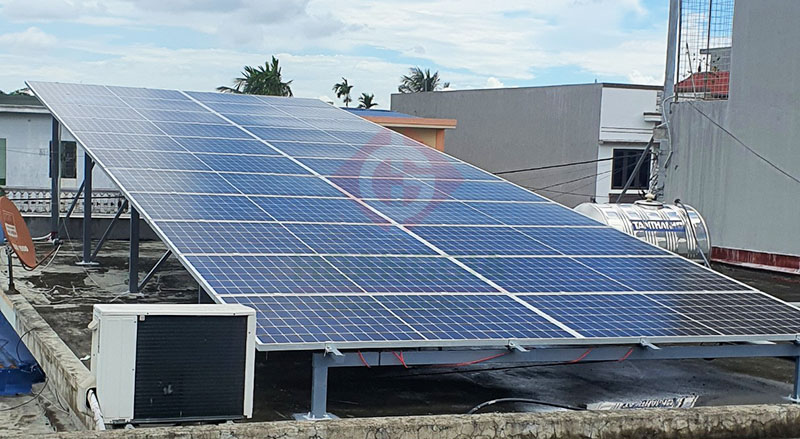 Lắp đặt hệ thống điện mặt trời lưu trữ Hybrid công suất 10kW tại Hải Phòng