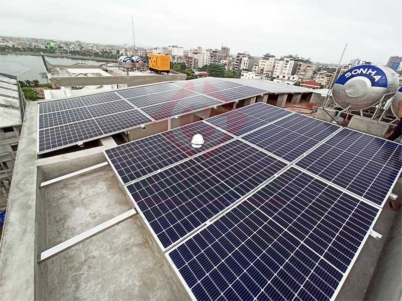 Thi công lắp đặt hệ thống điện mặt trời cho gia đình tại Lào Cai công suất 10kWp