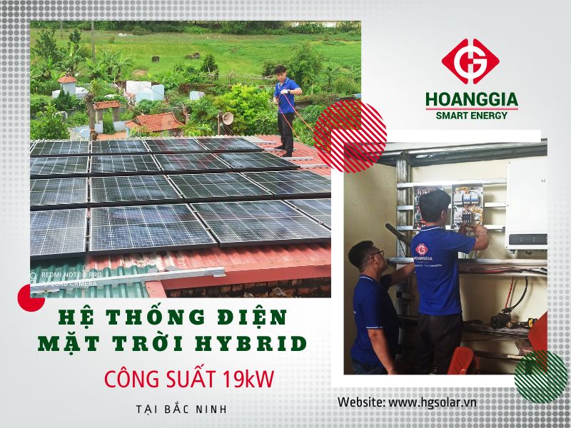 Lắp đặt Inverter GoodWe cho hệ thống điện mặt trời Hybrid tại Bắc Ninh