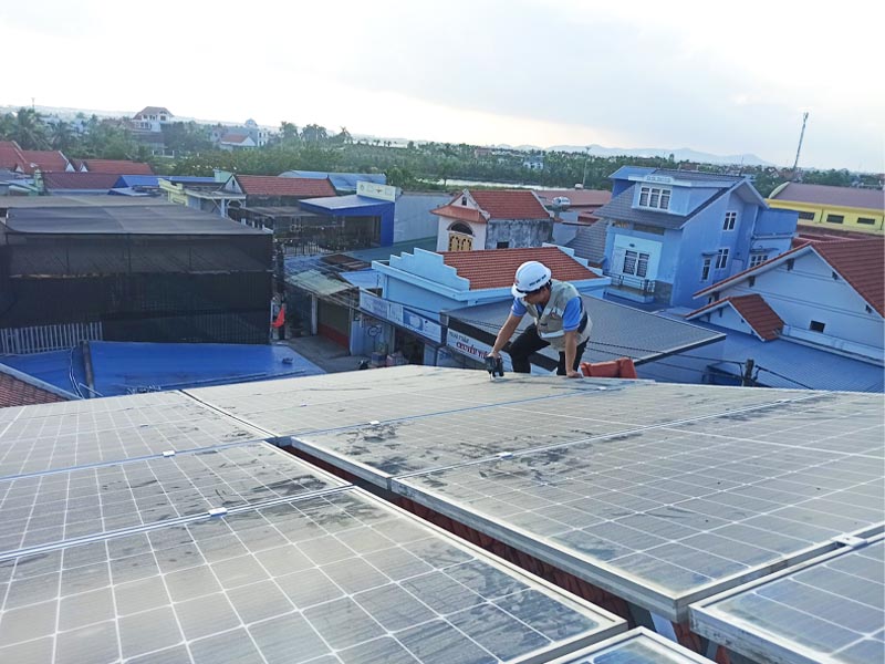 Tiết kiệm điện hiệu quả với hệ thống điện mặt trời lưu trữ cho hộ gia đình tại Thủy Nguyên