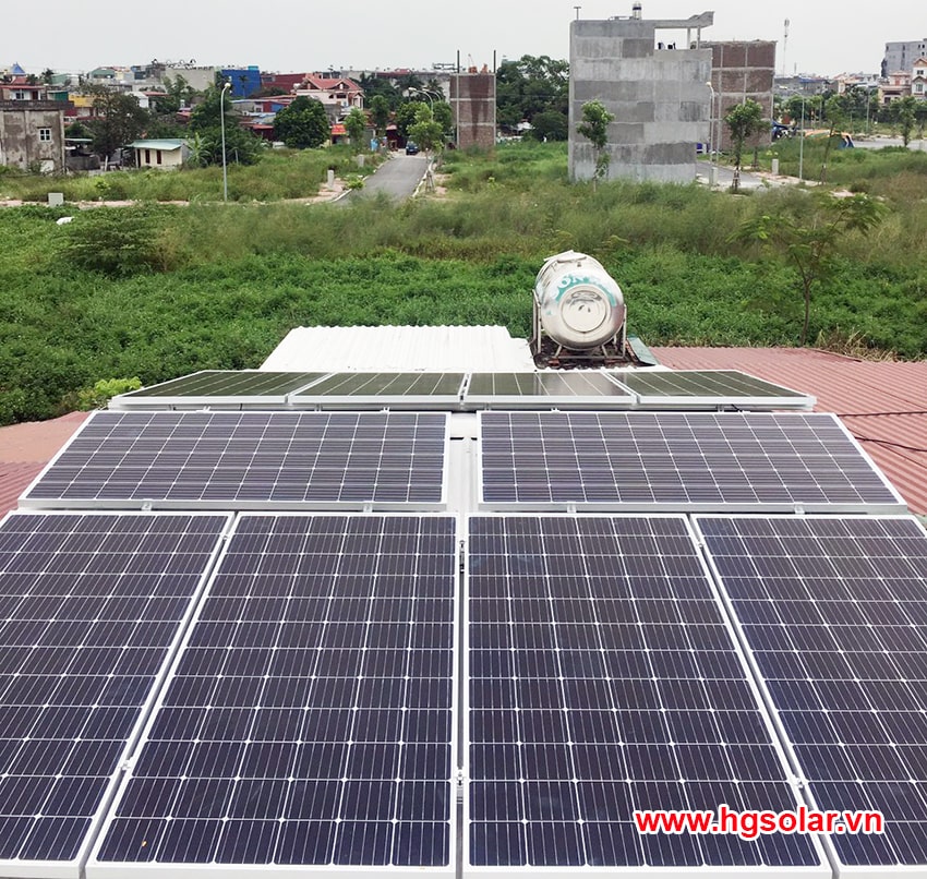 Điện năng lượng mặt trời độc lập cho văn phòng Công ty tại Hải Phòng