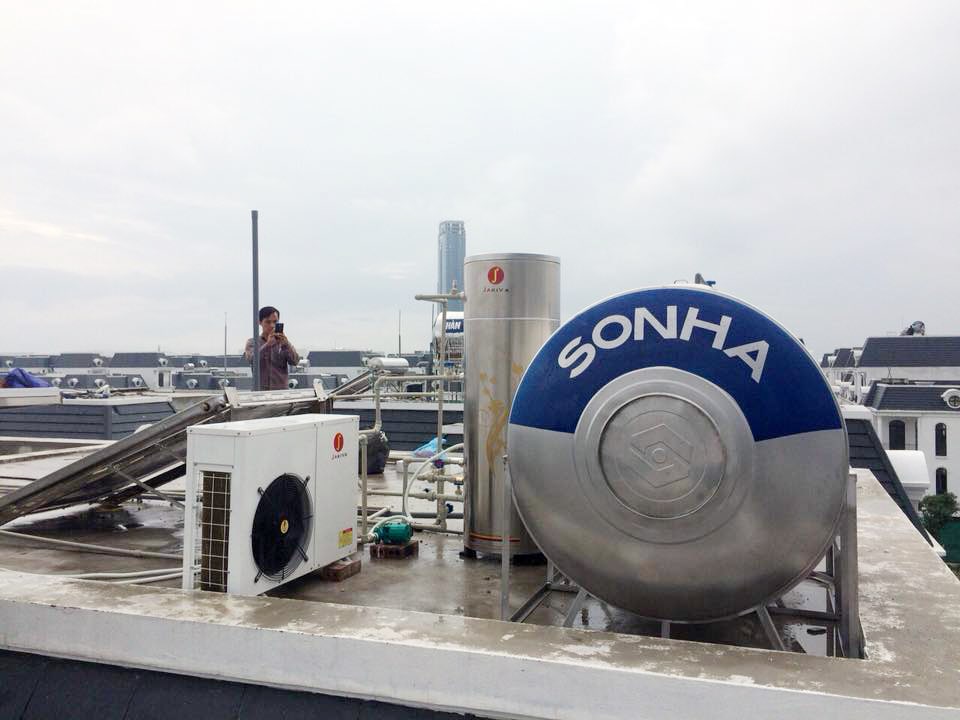Lắp đặt hệ thống nước nóng trung tâm Heatpump tại Vinhomes Imperia Hải Phòng